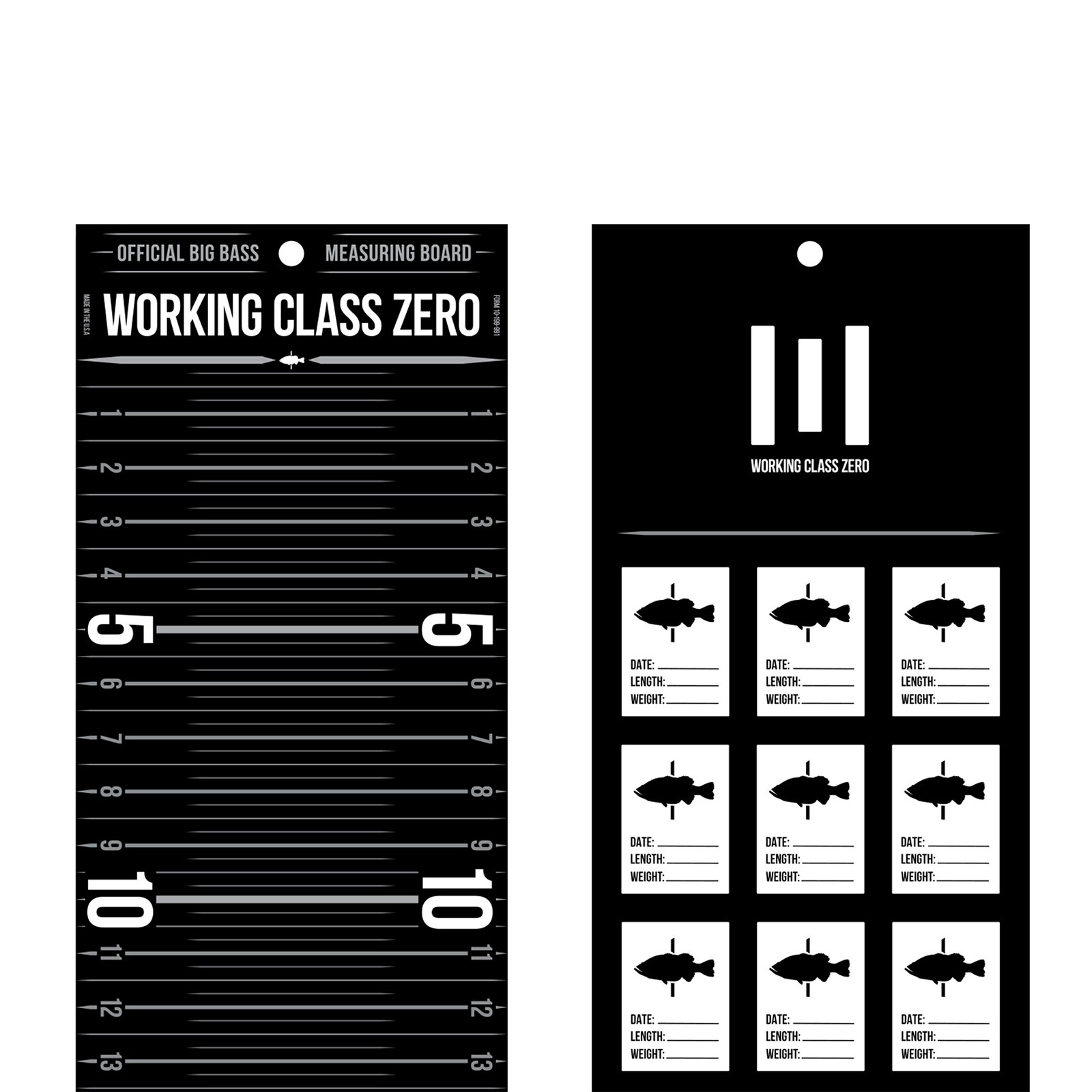 WORKING CLASS ZERO — Travel Ready Big Bass Board (BLACK)